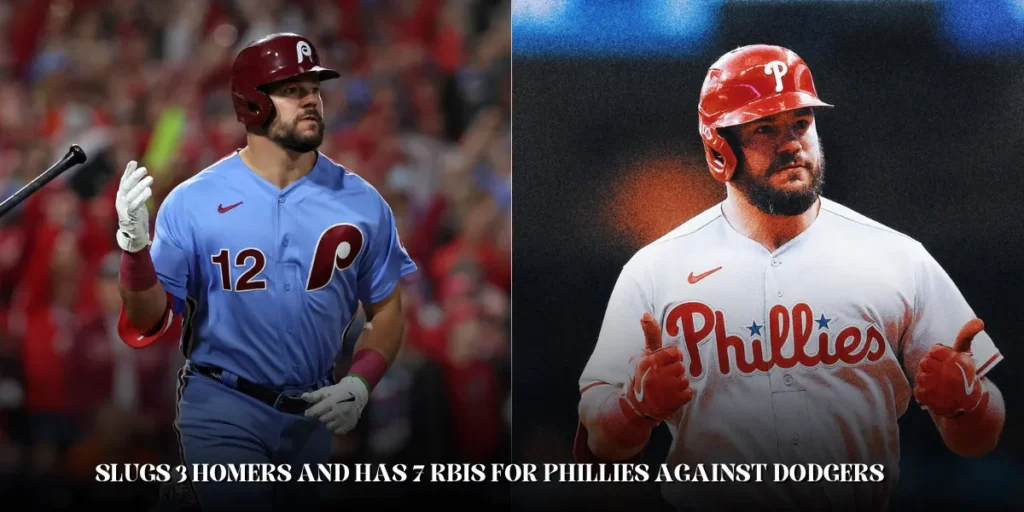 kyle schwarber : Slugs 3 Homers and Has 7 RBIs for Phillies Against Dodgers